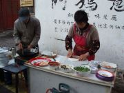 vaječné placky k snídani, Lijiang