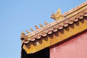 detail střechy, Zakázané město, Peking